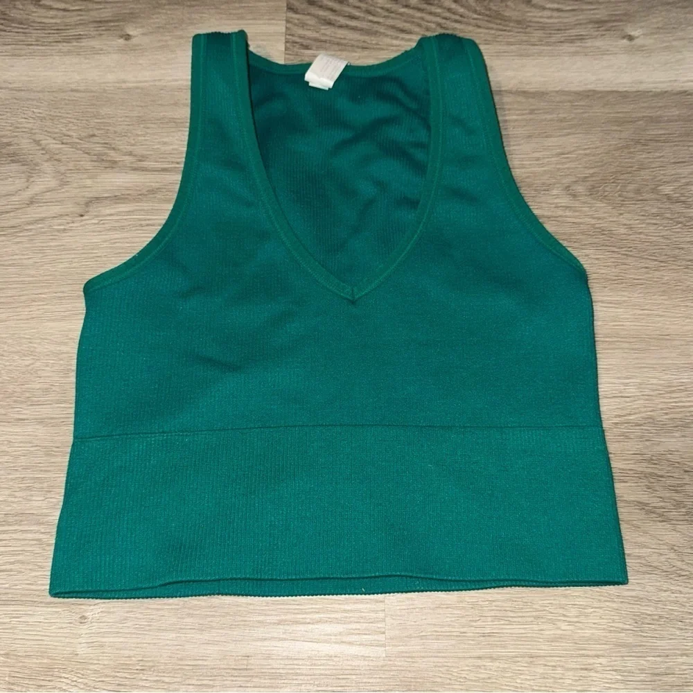 90 Degrees Green Matching Two Piece Workout Set